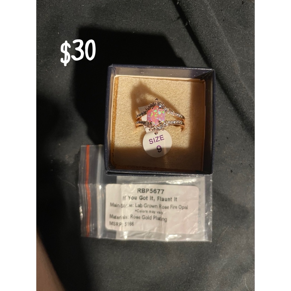 Rose Gold Opal Ring